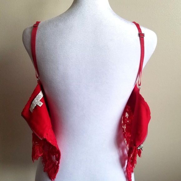 Alexis Red Lace Set Tank Top and Skirt Size S / XS - Picture 13 of 16